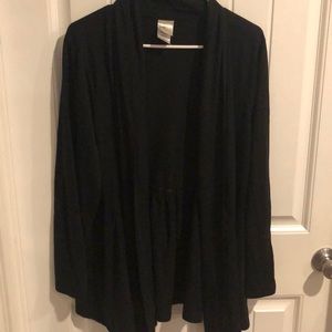 Black long sleeve cardigan